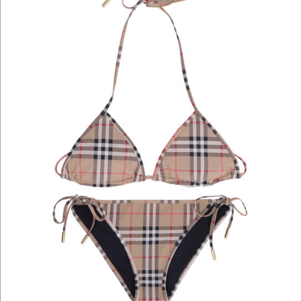Burberry nova check bikini size medium